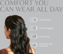 Flexi Clips – Compressible Claw Clips (Pack of 3)