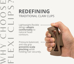 Flexi Clips – Compressible Claw Clips (Pack of 3)