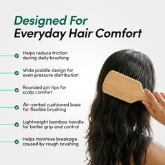 Bamboo Paddle Hairbrush