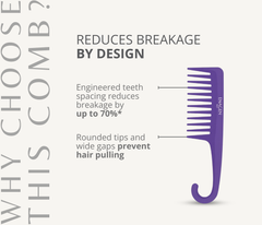 Wide-Tooth Shower Comb