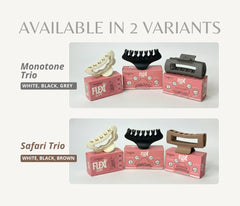 Flexi Clips – Compressible Claw Clips (Pack of 3)