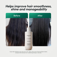 Helps improve hair smoothness, shine and manageability
