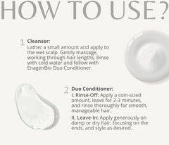How to use the cleanser and the Duo-Conditioner as a rinse-off or leave-in