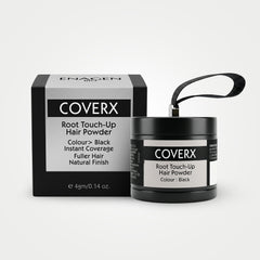 CoverX root touch-up hair powder in Black