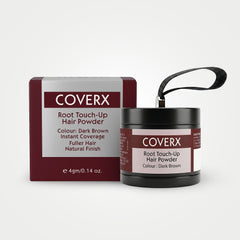 CoverX root touch-up hair powder in Dark Brown