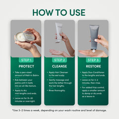 How to use the three-step Hair Repair System