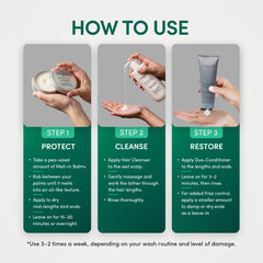 How to use the three-step Hair Repair System