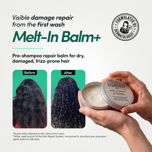 Melt-In Balm+ visible damage repair from the first wash