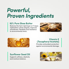 Shea butter, vitamin E and sunflower seed oil