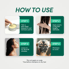 How to apply Melt-In Balm+ before shampoo