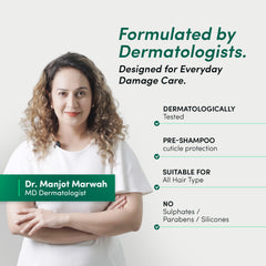 Formulated by dermatologists, free from sulphates and parabens