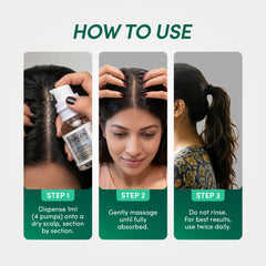 How to apply Octapep hair growth serum